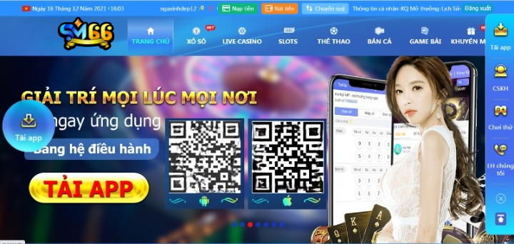 Nhập đầy đủ thông tin yêu cầu tại mục đăng ký SM66