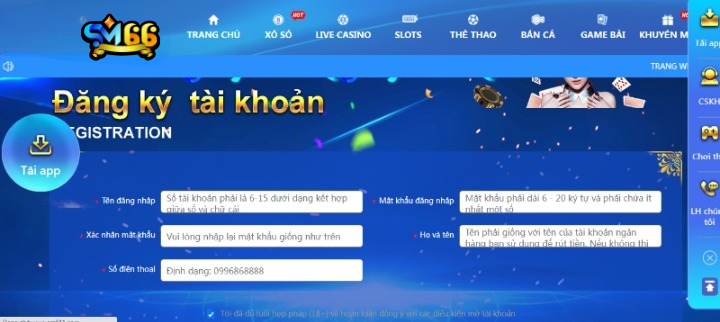 Sân chơi có nhiều chương trình ưu đãi dành cho các thành viên đăng ký