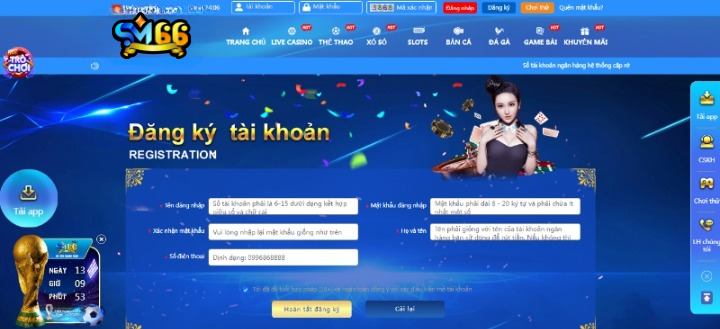 Hướng dẫn đăng nhập SM66 chi tiết nhất